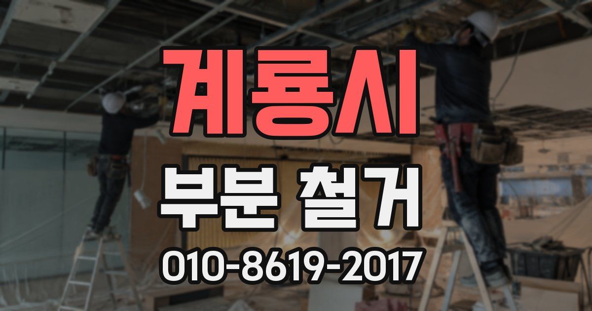 계룡시 부분 철거