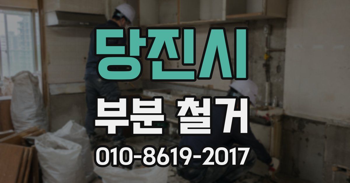 당진시 부분 철거