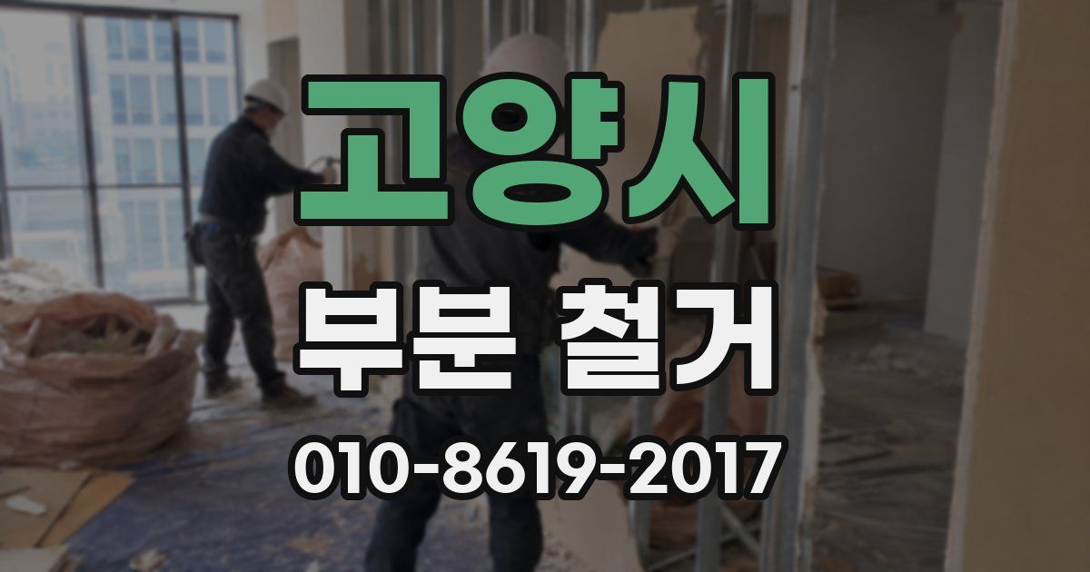 고양시 부분 철거