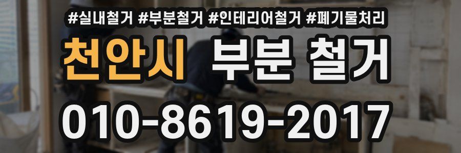 천안시 부분 철거