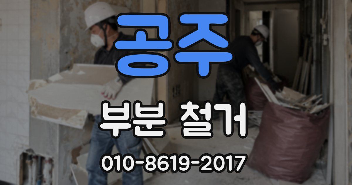 공주 부분 철거