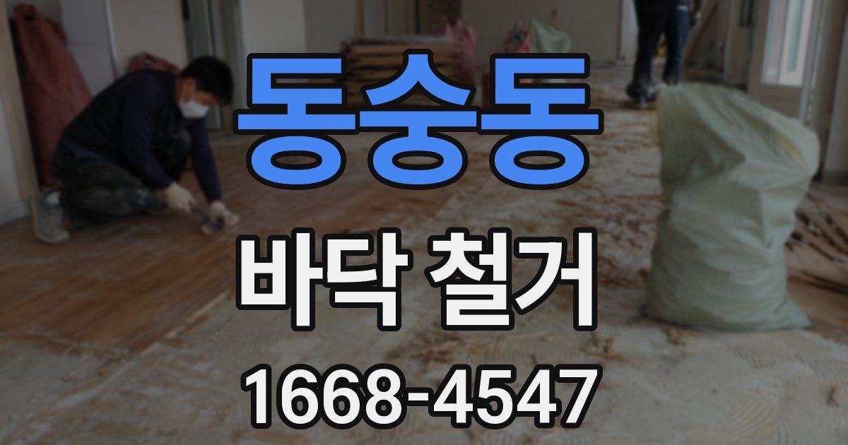 동숭동 바닥 철거