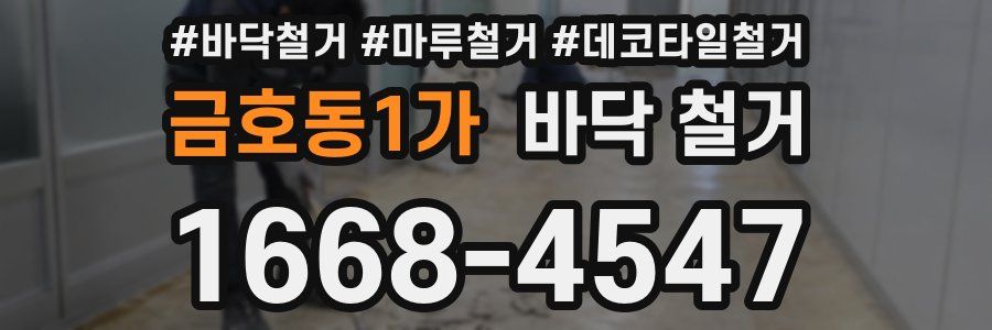금호동1가 바닥 철거