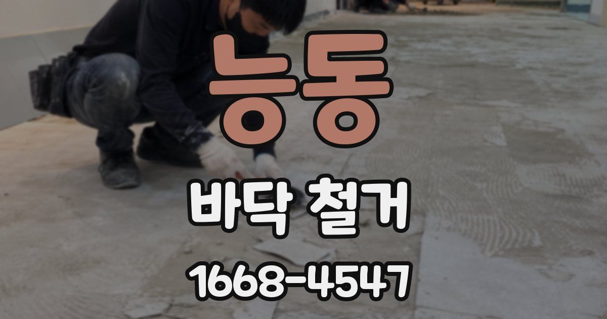 능동 바닥 철거
