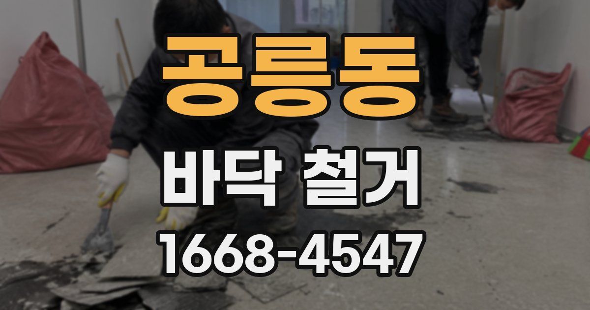 공릉동 바닥 철거