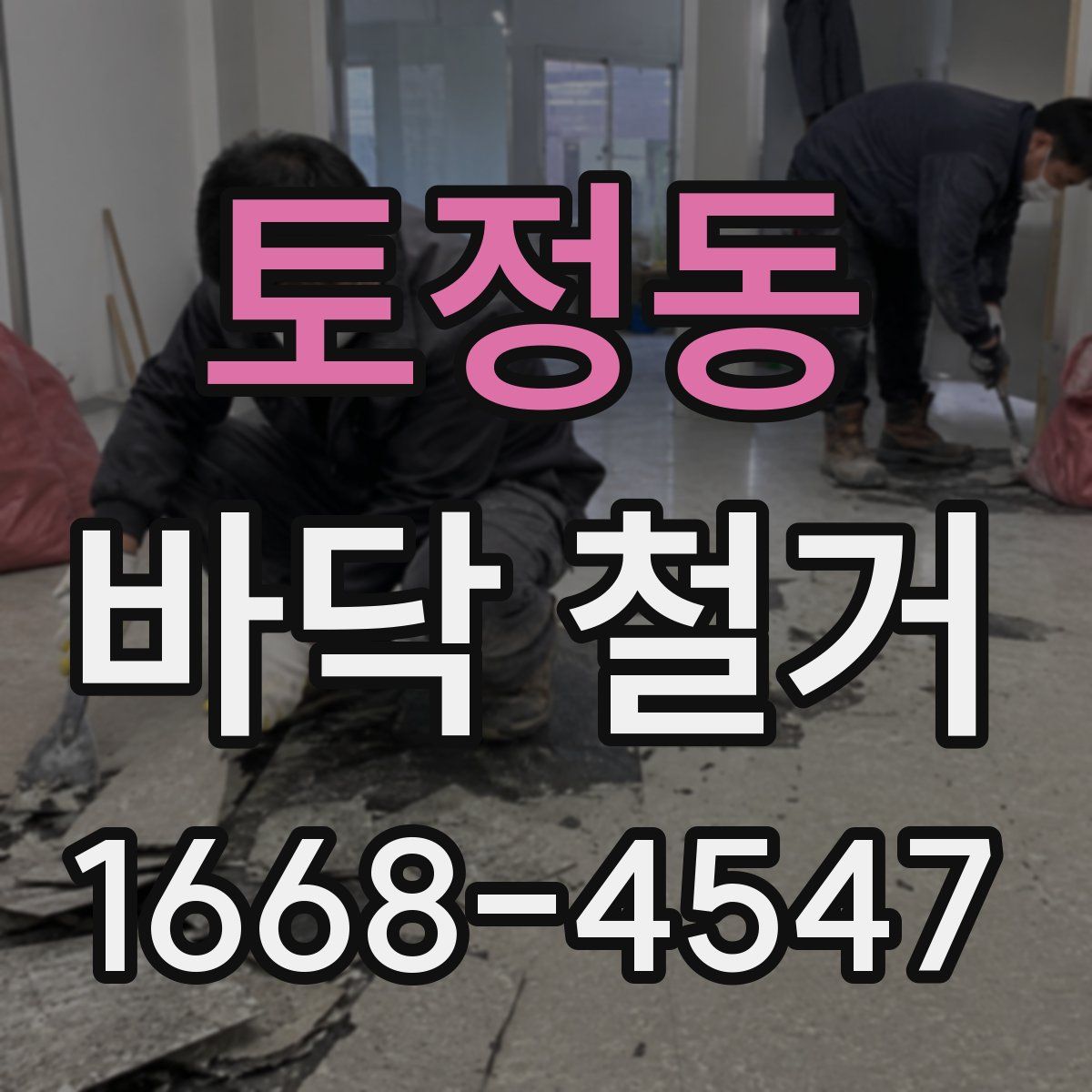 토정동 바닥 철거