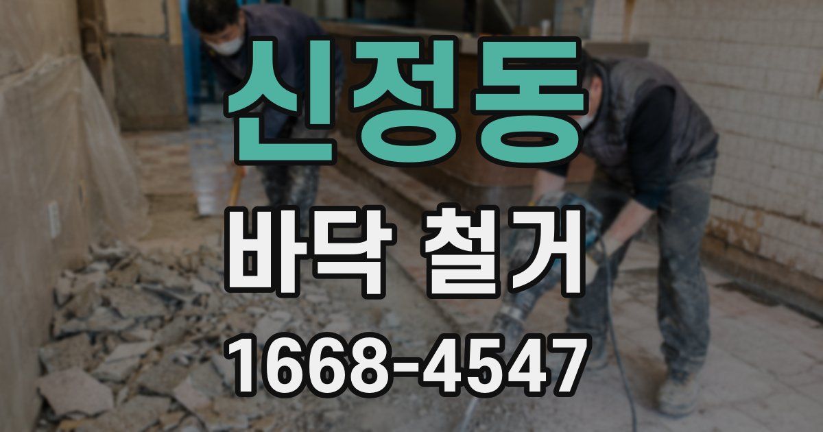 신정동 바닥 철거