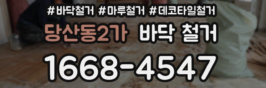당산동2가 바닥 철거