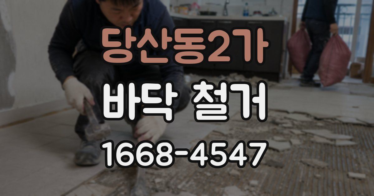 당산동2가 바닥 철거