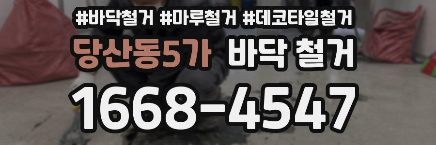 당산동5가 바닥 철거
