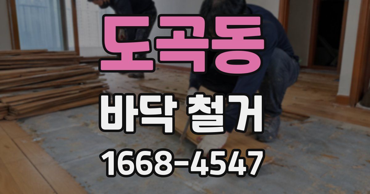 도곡동 바닥 철거
