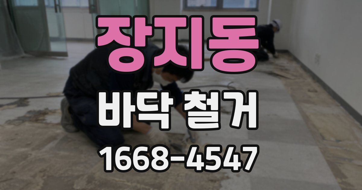 장지동 바닥 철거