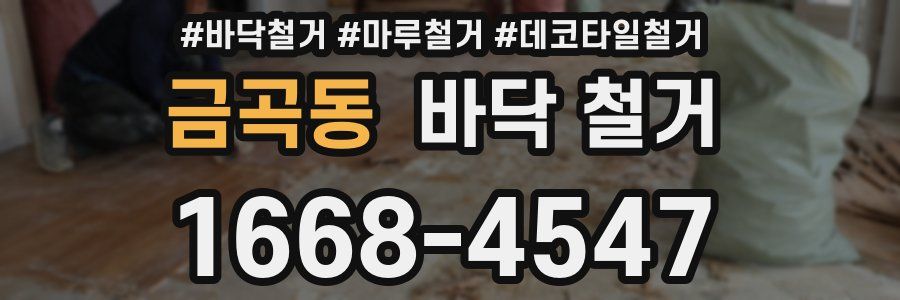 금곡동 바닥 철거