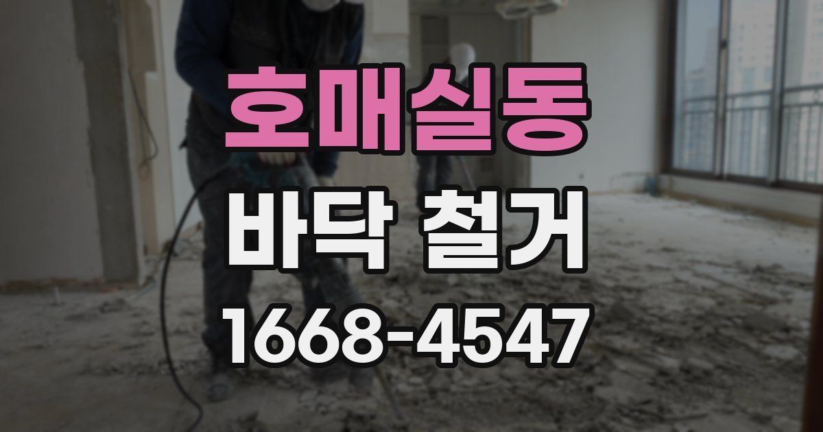 호매실동 바닥 철거