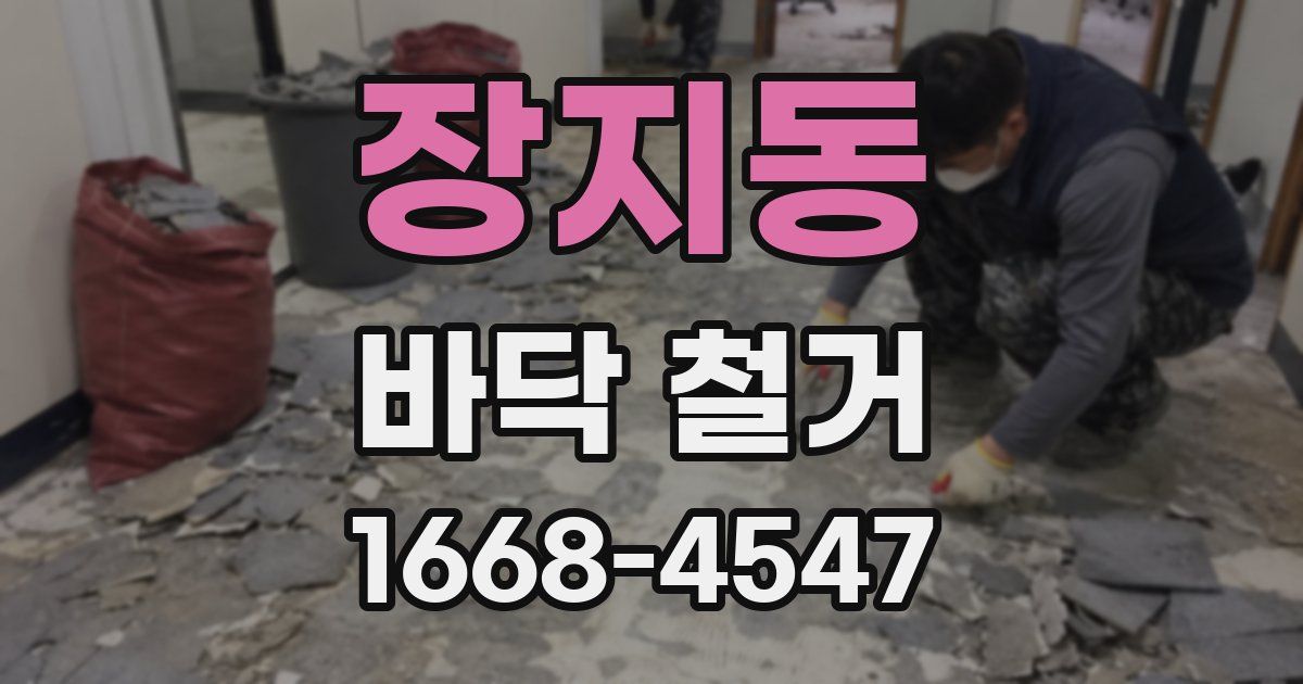 장지동 바닥 철거