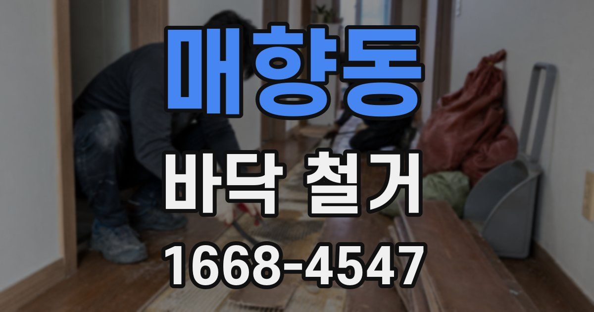 매향동 바닥 철거