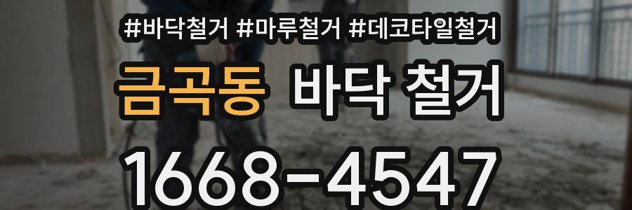 금곡동 바닥 철거
