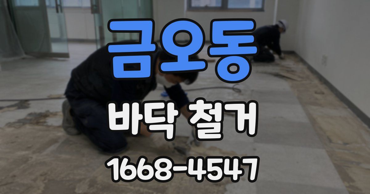 금오동 바닥 철거