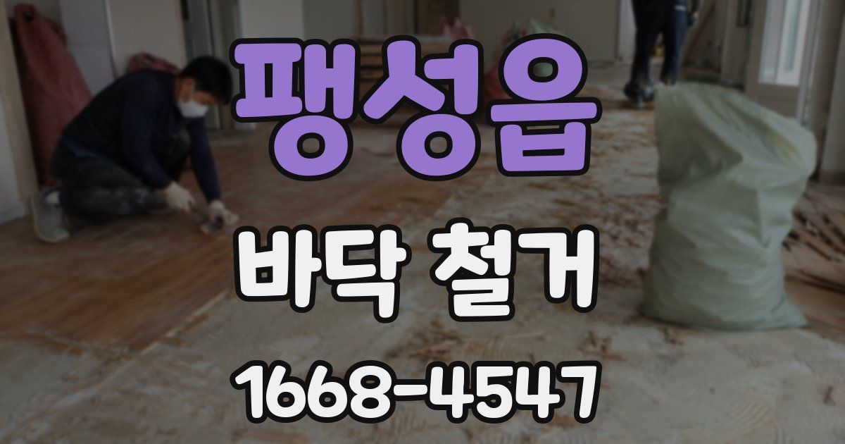 팽성읍 바닥 철거