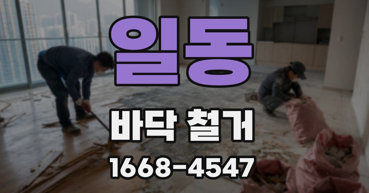 일동 바닥 철거