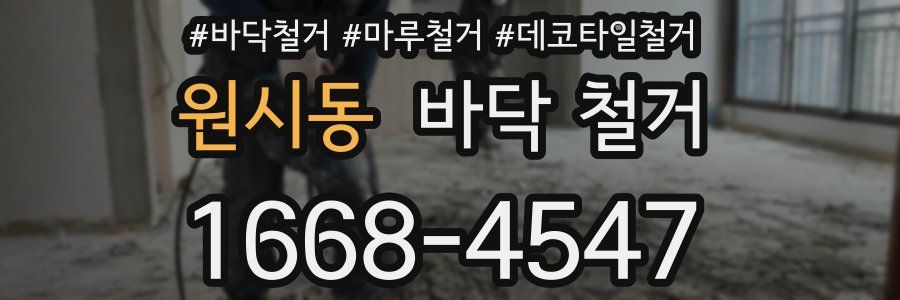 원시동 바닥 철거