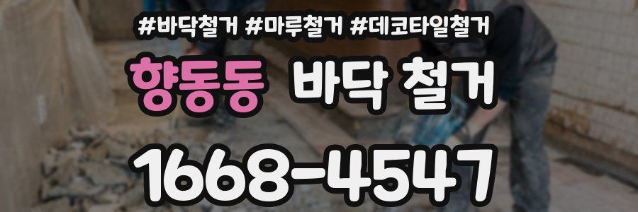 향동동 바닥 철거