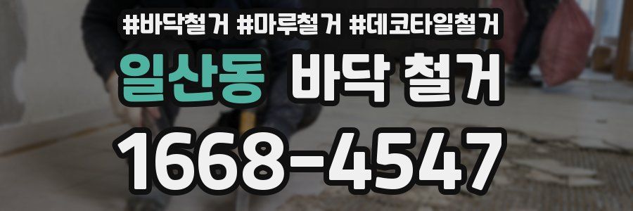 일산동 바닥 철거
