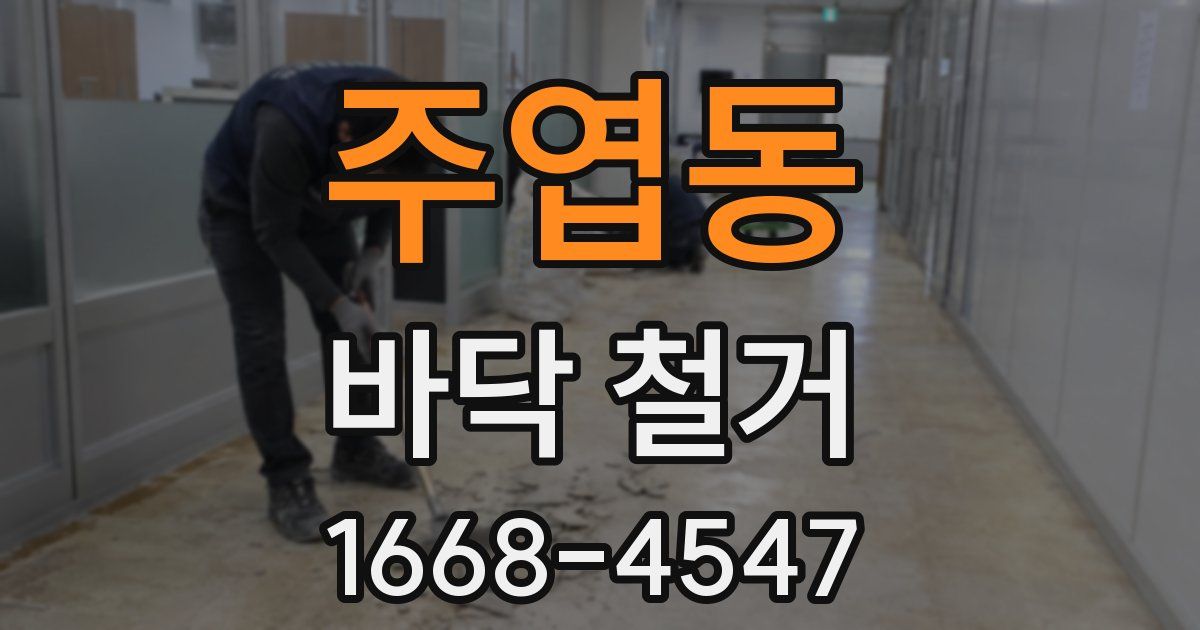 주엽동 바닥 철거