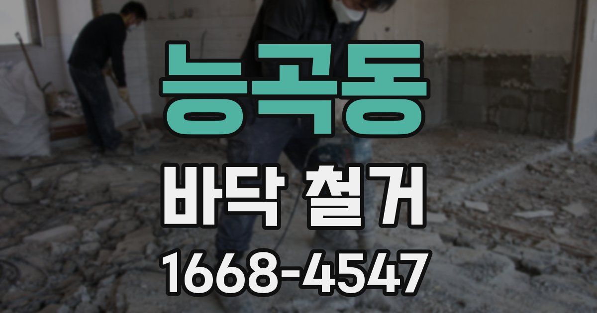 능곡동 바닥 철거