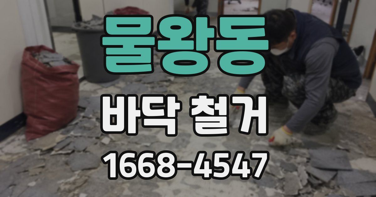물왕동 바닥 철거