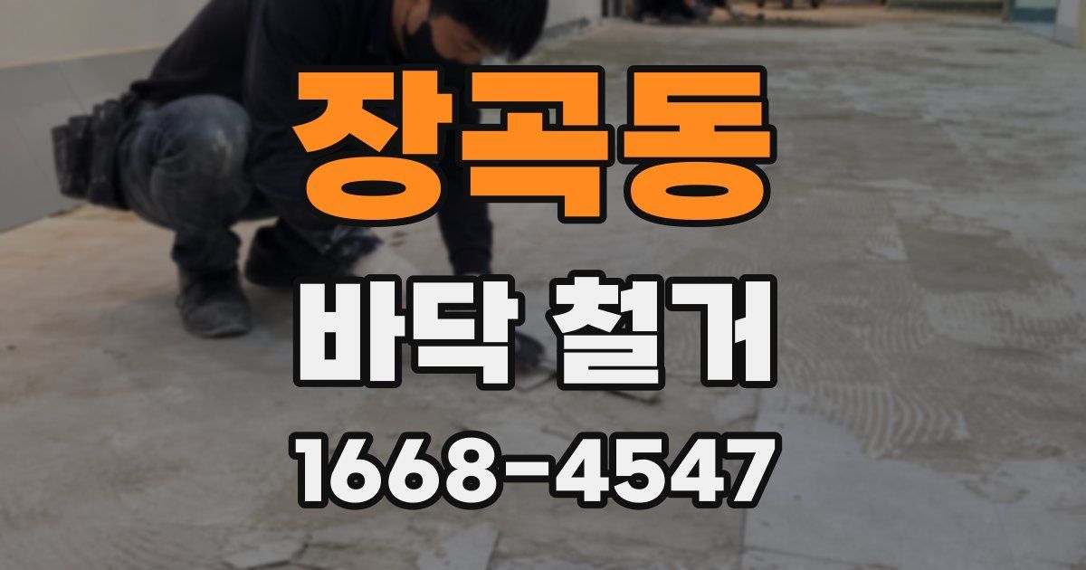 장곡동 바닥 철거