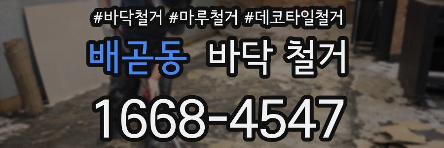 배곧동 바닥 철거