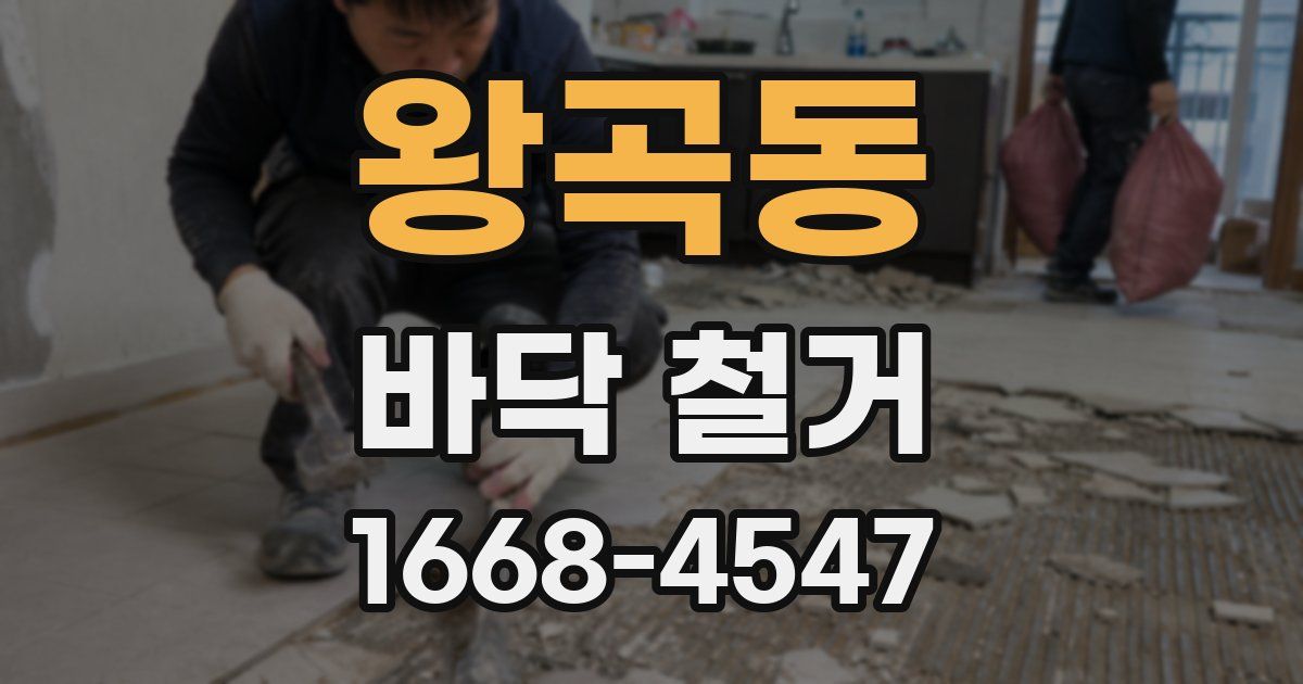 왕곡동 바닥 철거