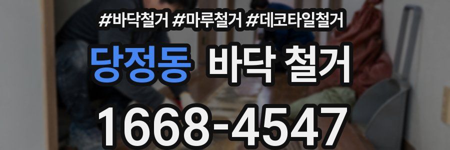 당정동 바닥 철거