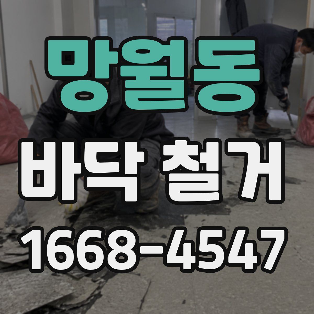 망월동 바닥 철거