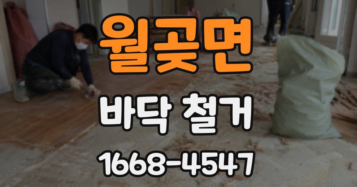 월곶면 바닥 철거