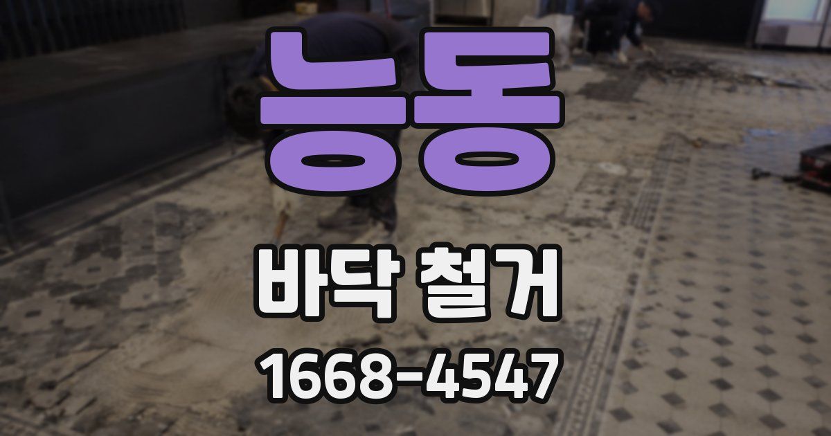 능동 바닥 철거