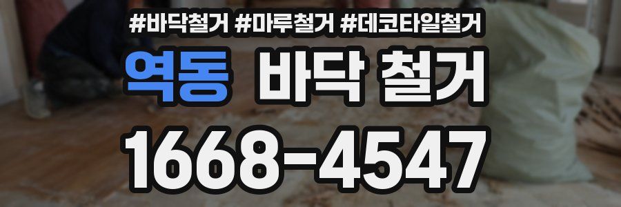 역동 바닥 철거