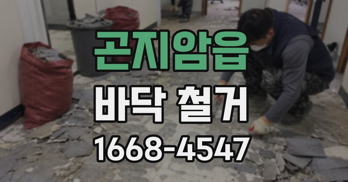 곤지암읍 바닥 철거