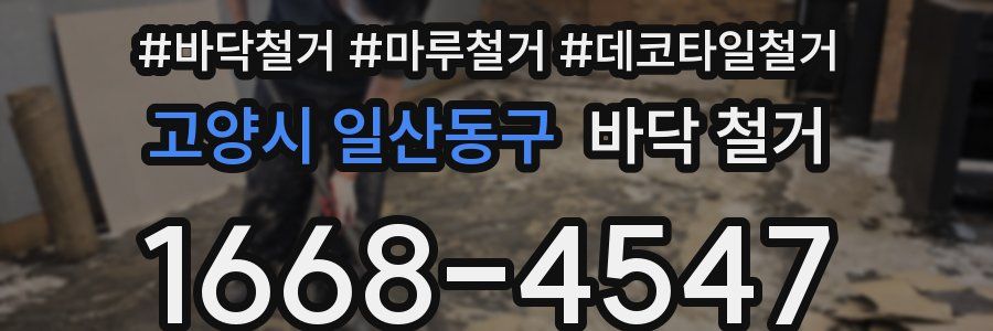 고양시 일산동구 바닥 철거