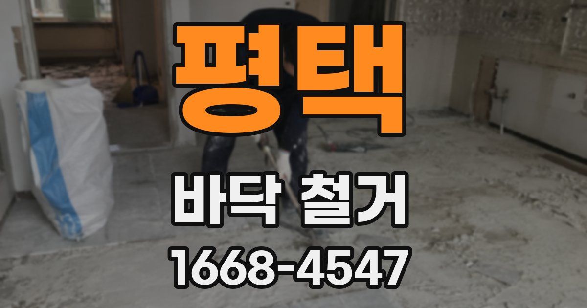 평택 바닥 철거