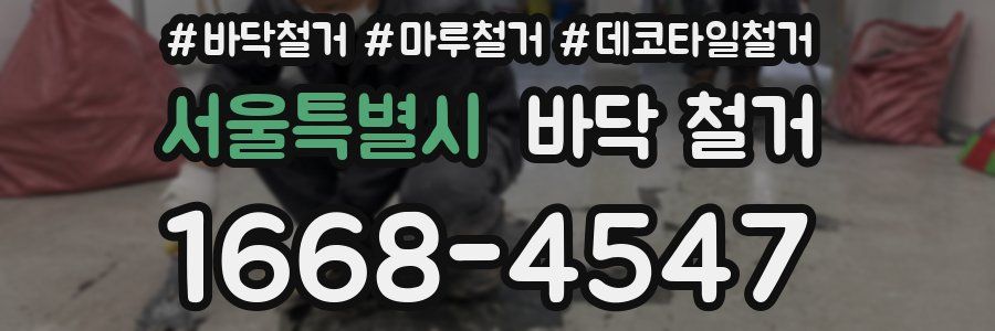서울특별시 바닥 철거
