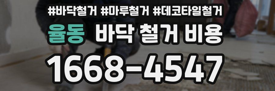 율동 바닥 철거 비용