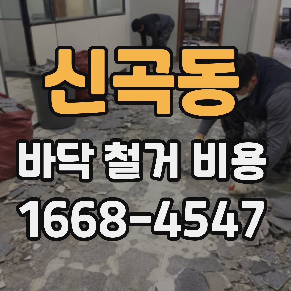 신곡동 바닥 철거 비용 산정에 필요한 기본 정보 모음