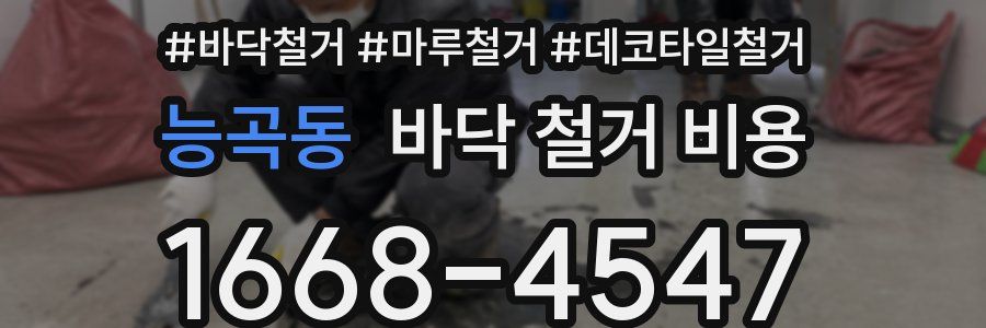 능곡동 바닥 철거 비용