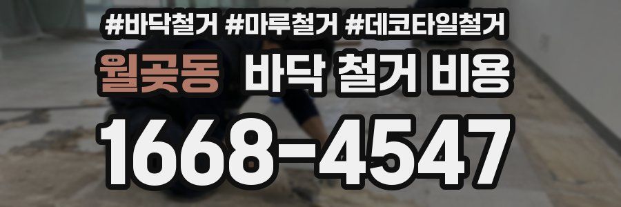 월곶동 바닥 철거 비용