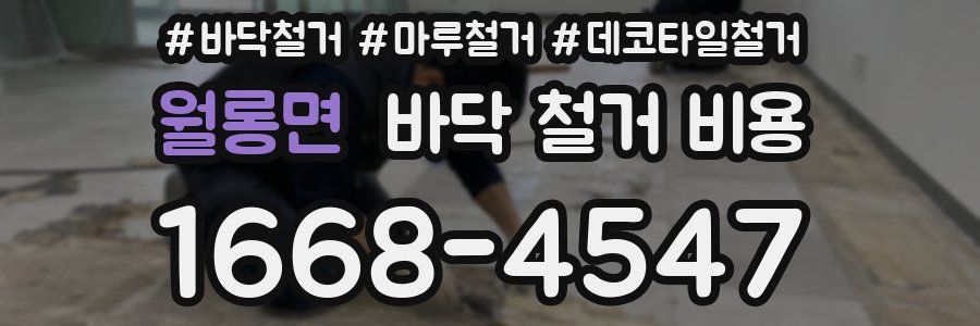 월롱면 바닥 철거 비용