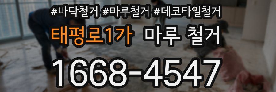 태평로1가 마루 철거