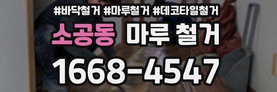 소공동 마루 철거