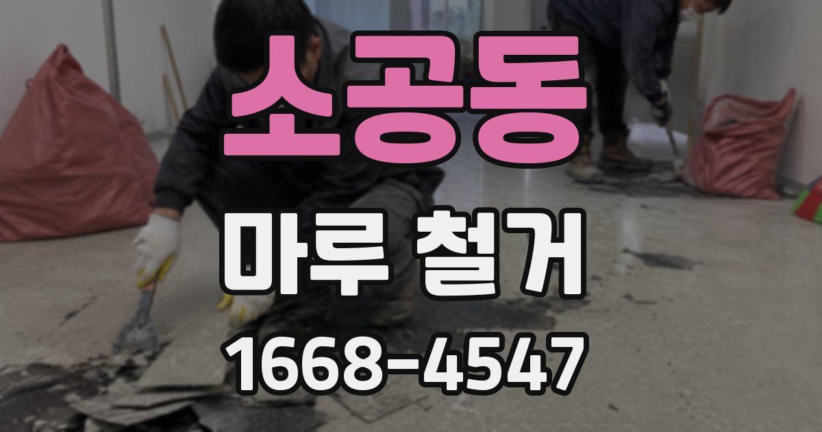 소공동 마루 철거